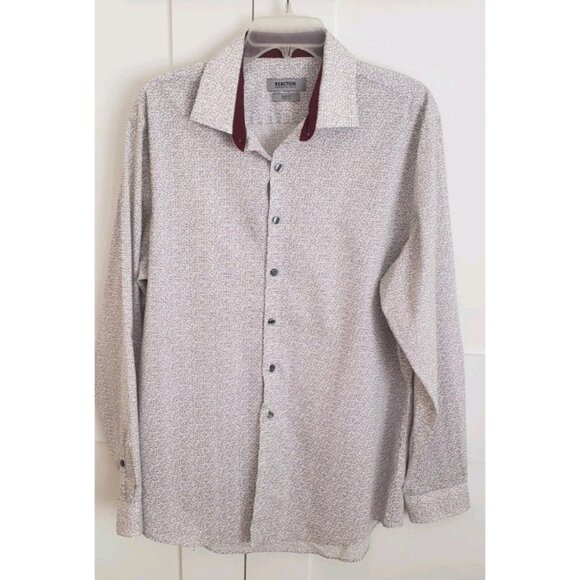 KENNETH COLE REACTION MEN'S SLIM DRESS SHIRT LARGE (16.5) - Picture 2 of 10